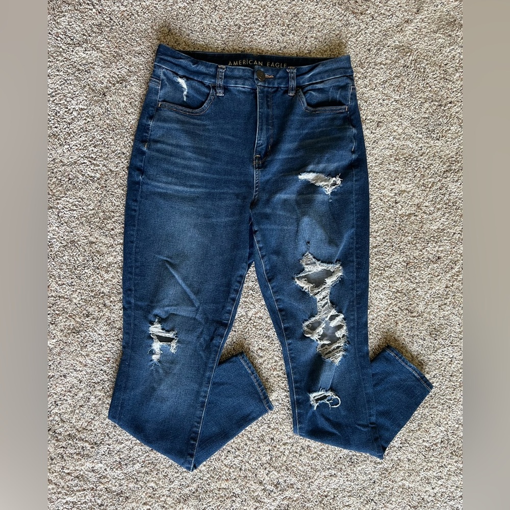 Women’s American Eagle stretch high rise skinny jeans | SIZE: 6 short